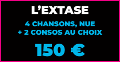 Pink Palace Club - L'EXTASE : 4 chansons + 2 consos au choix > 150€